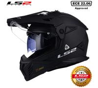 LS2 Pioneer II Motocross Helmets Black Mat L