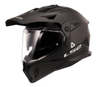 LS2 MX702 Pioneer II Solid Motocross Helmet, black, size 3XL for Men