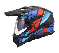 LS2 MX702 Pioneer II Block Adventure Helmet Black/Red/BlueM Black,Red,Blue