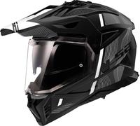 LS2 MX702 Pioneer II Hill Motocross Helmet, black matt/white, size XXL (63/64)
