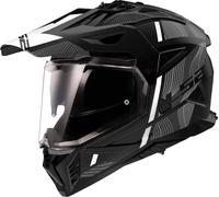 LS2 MX702 Pioneer II Adventure Helmet Hill Matt Black/WhiteXS Matt Black,White