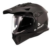 LS2 MX702 Pioneer II Solid Motocross Helmet, black, size M for Men