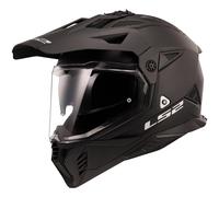 LS2 MX702 Pioneer II Solid Motocross Helmet, black, size M for Men