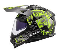 LS2 MX702 PIONEER II RANGI MX-Helm fluo gelb L