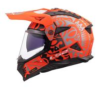 LS2 MX702 PIONEER II RANGI MX-Helm matt orange L