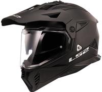 LS2 MX702 Pioneer II Solid Motocross Helmet, black, size L for Men