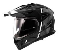 LS2 MX702 Pioneer II Hill Motocross Helmet, black matt/white, size L (59/60)