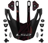 LS2 MX702 Rangi Helmet Peak, black for Men