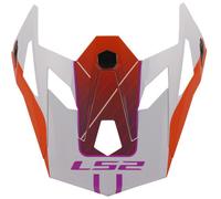LS2 MX703 Extendable Helmet Peak, orange for Men