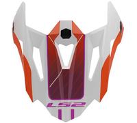 LS2 MX703 Integrated Helmet Peak, orange for Men