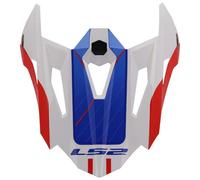 LS2 MX703 Moto Motorcycle Helmet Peak Integrated Galuo White / Red / Blue