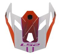 LS2 MX703 Moto Motorcycle Motorbike Helmet Peak Extendable Galuo Orange