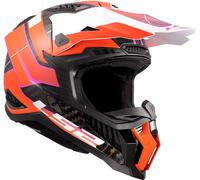 LS2 MX703 X-Force Galuo, motocross helmet 3XL Black/Orange/White