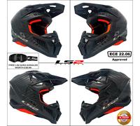LS2 MX7 C X-FORCE SOLID cross helmet carbon S
