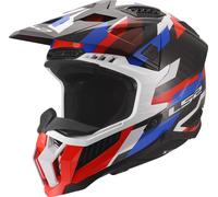 LS2 MX703 X-FORCE PHANTOM MX-Helm weiss-blau-rot 3XL