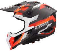 LS2 MX703 X-FORCE PHANTOM MX-Helm matt orange-rot 3XL