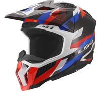 LS2 MX703 X-Force MX Helmet Phantom White/Blue/Red GlossS Phantom White,Blue,Red Gloss