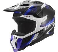 LS2 MX703 X-FORCE PHANTOM MX-Helm blau-weiss XS