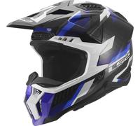 LS2 MX703 X-FORCE PHANTOM MX-Helm blau-weiss XL
