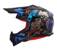 LS2 MX708 Fast 2 Moto Motorcycle Motocross Helmet Zombie 2 Black / Red / Blue