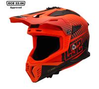 LS2 MX708 Fast II Duck Motocross Helmet, red, size L