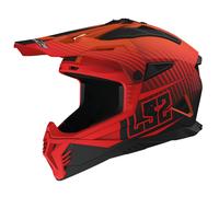 LS2 MX708 Fast II MX Helmet Duck Hi-Vis Orange/Red Matt3XL Duck Hi-Vis Orange,Red Matt