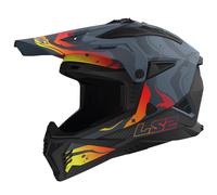 LS2 Off Road Motocross Motorcycle Helmet. MX708 FAST II - WASH Matt Dark Grey (M) 57-58cm