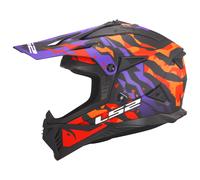 LS2 MX708 Fast II MX Helmet Grotesk Purple/Orange MattS Grotesk Purple,Orange Matt