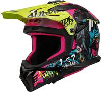 LS2 MX708 Fast II Gorilla Motocross Helmet, multicolored, size M for Men