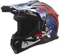 LS2 MX708 Fast II MX Helmet Grotesk White/Blue/Red Gloss3XL Grotesk White,Blue,Red Gloss