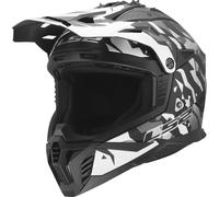 LS2 MX708 FAST II GROTESK MX-Helm matt schwarz-grau XS