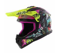 LS2 MX708 Fast II helmet Gorilla gloss purple hv yellow