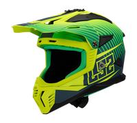 LS2 MX708 Fast 2 ECE 22.06 Motocross Helmet Duck Matt Hi-Viz Green/Hi-Viz Yellow