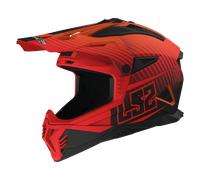 LS2 MX708 Fast II MX Helmet Duck Matt Hi-Vis Orange/RedL Matt Hi-Vis Orange,Red