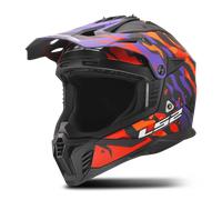 LS2 MX708 Fast II MX Helmet Grotesk Purple/Orange MattM Grotesk Purple,Orange Matt