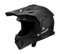 LS2 MX708 Fast II Solid Motocross Helmet, black, size M