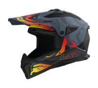 LS2 Off Road Motocross Motorcycle Helmet. MX708 FAST II - WASH Matt Dark Grey (M) 57-58cm