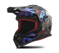 LS2 MX708 FAST II ZOMBIE II MX-Helm schwarz-rot-blau L