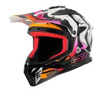 LS2 MX708 Fast II Wash Motocross Helmet, black-white-red, size XL