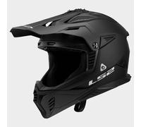 LS2 MX708 Fast II Solid Motocross Helmet, black matt, size M (57/58)