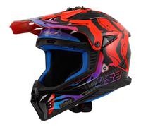 LS2 MX708 Fast II Wash Red Offroad Helmet Size XL XL