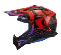LS2 MX708 FAST II WASH MX-Helm rot XS