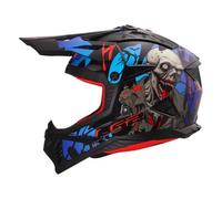LS2 MX708 Fast 2 Moto Motorcycle Motocross Helmet Zombie 2 Black / Red / Blue