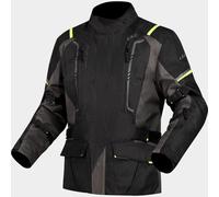 LS2 Narvik Ladies Moto Motorcycle Textile Jacket Grey / Black / Hi-Viz Yellow