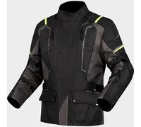 LS2 Narvik Motorcycle Motorbike Textile Jacket Grey / Black / Hi-Viz Yellow
