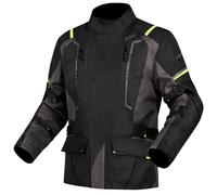 LS2 Narvik Textile Jacket Motorbike Motorcycle - Grey / Black / Hi Viz Yellow
