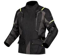 LS2 Narvik Textile Jacket Motorbike Motorcycle - Grey / Black / Hi Viz Yellow