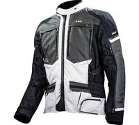 LS2 Norway Textile Waterproof Touring Motorcycle Jacket - Black / Grey / Yellow