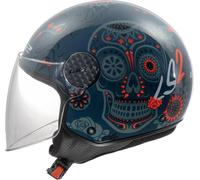 Ls2 Of558 Sphere Lux Ii Maxca Open Face Helmet Blue L