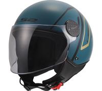 LS2 OF558 Sphere Lux II Minim Open-Face Helmet, blue, size M for Men